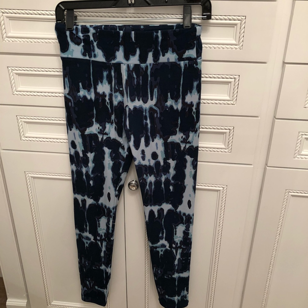 LuLaRoe (LLR) OS Tie Die Blue leggings Unicorn!